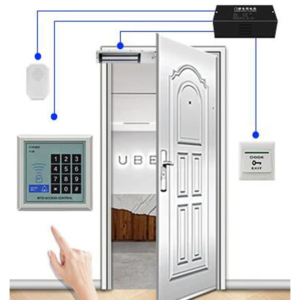 Système de contrôle d'accès de serrure de porte d'entrée de proximité