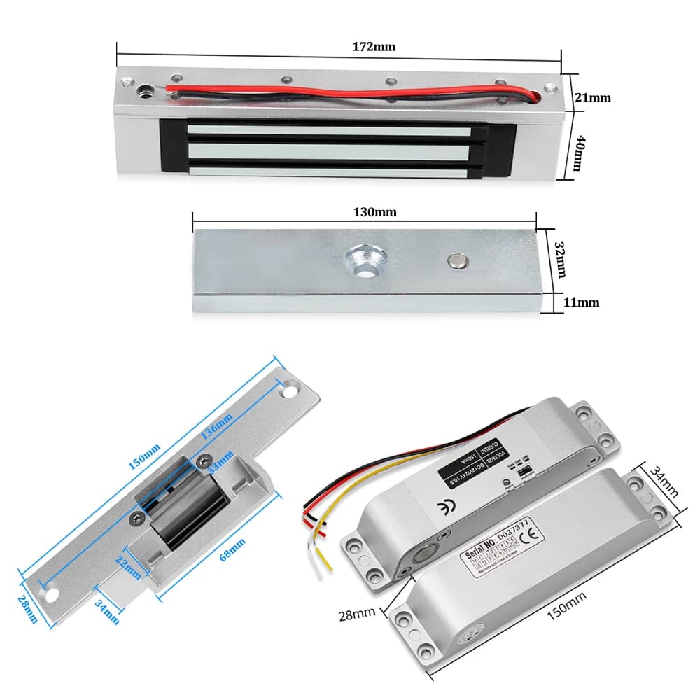 Kit de système de contrôle d'accès par empreinte digitale RFID