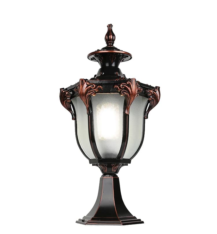 Lampe murale pour pilier, style européen rétro, LED, pour maison, villa, portail, cour extérieure, lumière super brillante