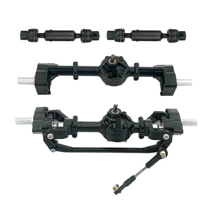 Assemblage d'appellation de portail avant et arrière avec arbre d'entraînement pour WPL C14 C24 C24-1 C34 C44 B14 B24 1/16 pièces de mise à niveau de voiture RC