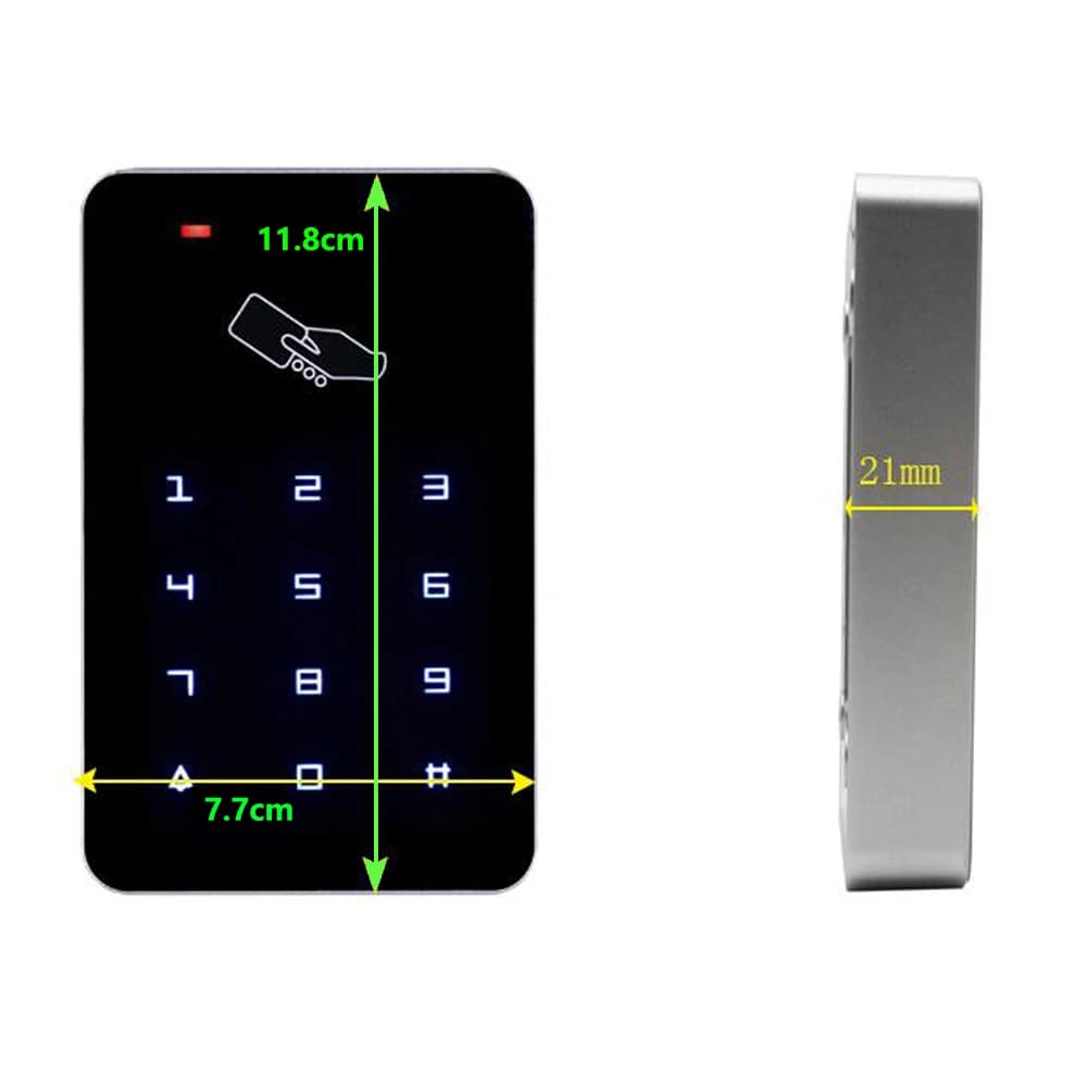 Système de contrôle d'accès à clavier numérique RFID 125khz
