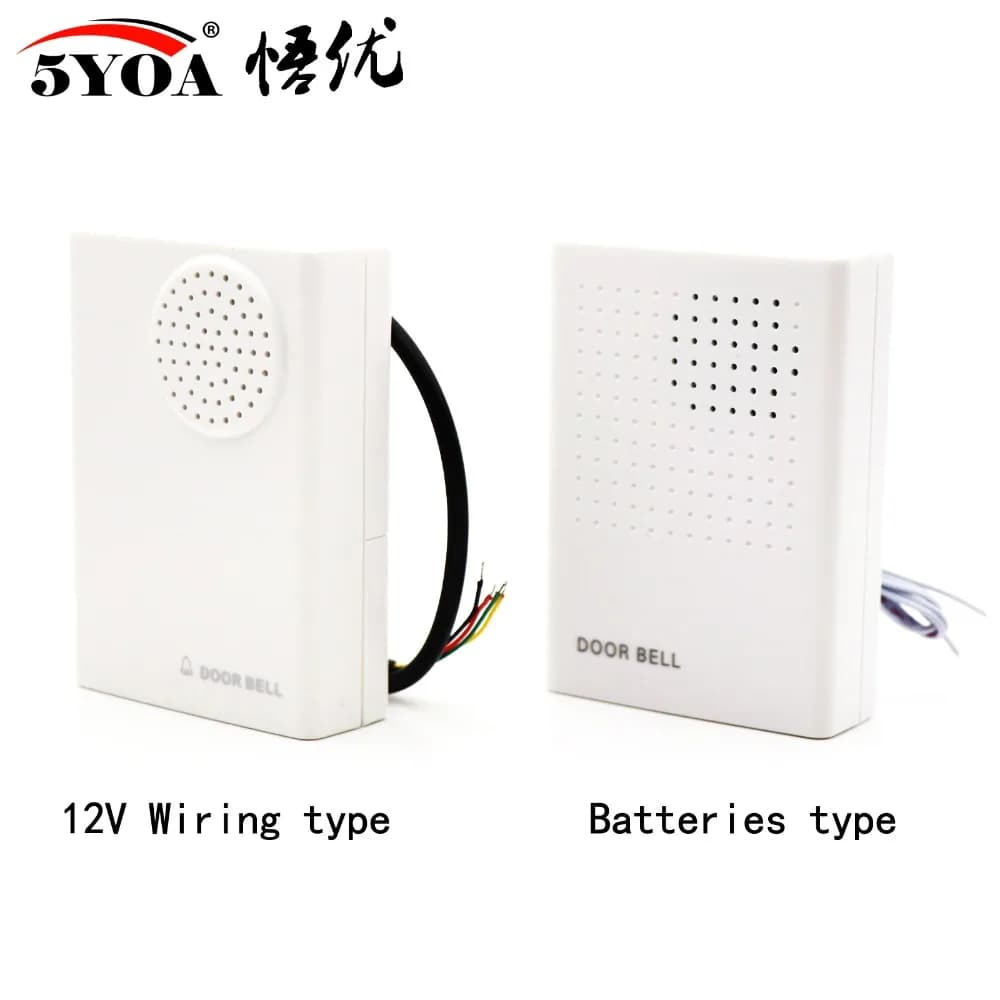Sonnette de porte 12V filaire et batterie