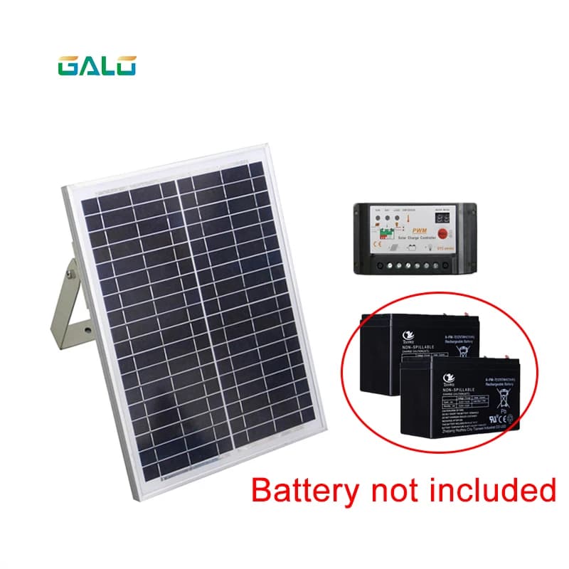 Système d'ouverture de porte solaire coulissante 24V