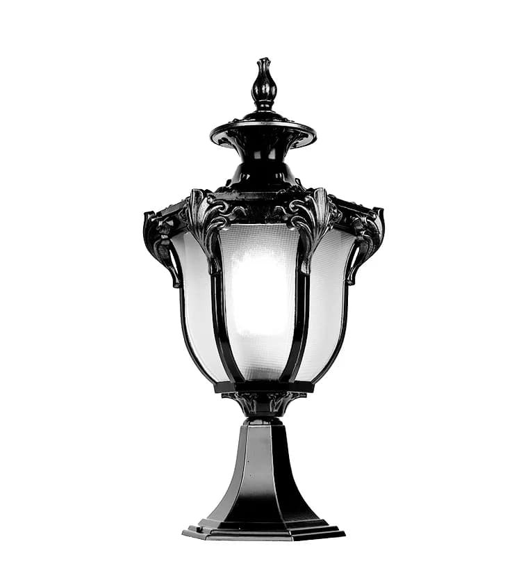 Lampe murale pour pilier, style européen rétro, LED, pour maison, villa, portail, cour extérieure, lumière super brillante