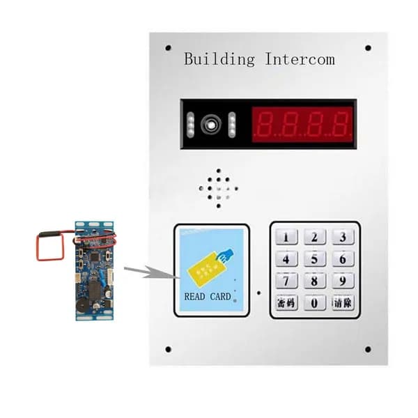 RFID EM/ID-Interphone de contrôle d'accès de porte intégré