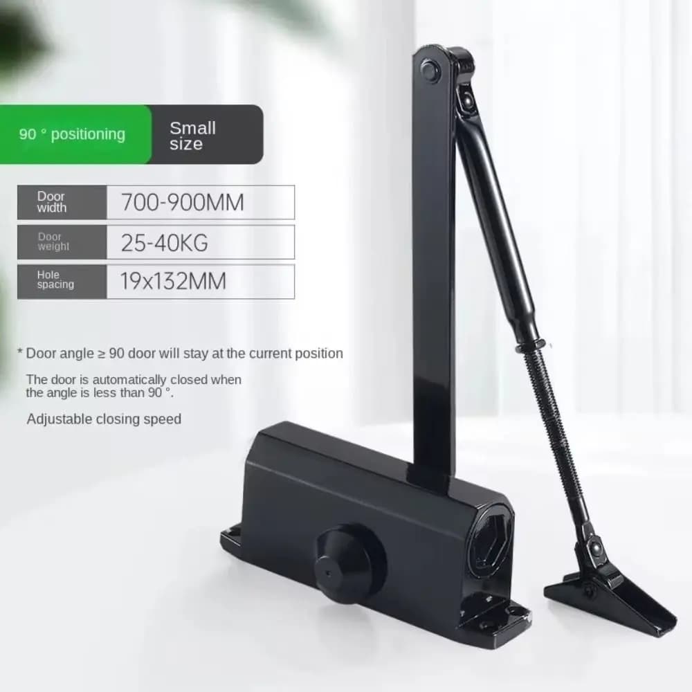 Nouveau Ferme-porte automatique vitesse réglable 25KG à 85KG support de protection tampon de fermeture souple