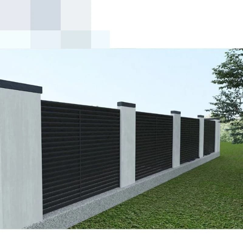 Panneau de clôture de jardin en métal