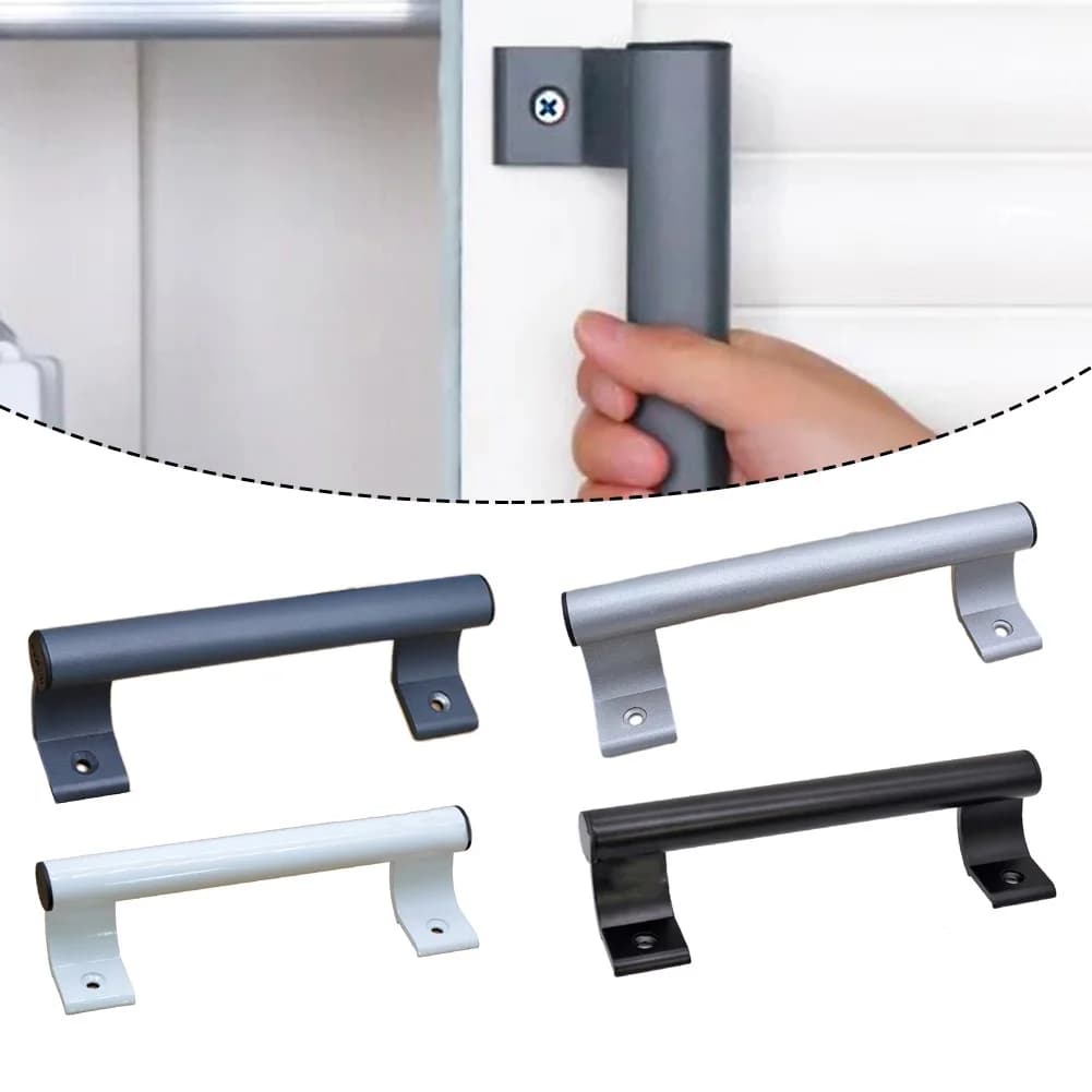 Poignée exposée en alliage d'aluminium poignée de porte coulissante robuste poignée de porte en verre poignées de porte coulissante en verre