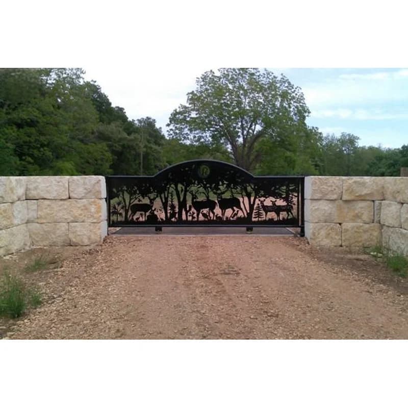 Porte de ranch en aluminium personnalisée Farm Gate-Foshan faite à la main