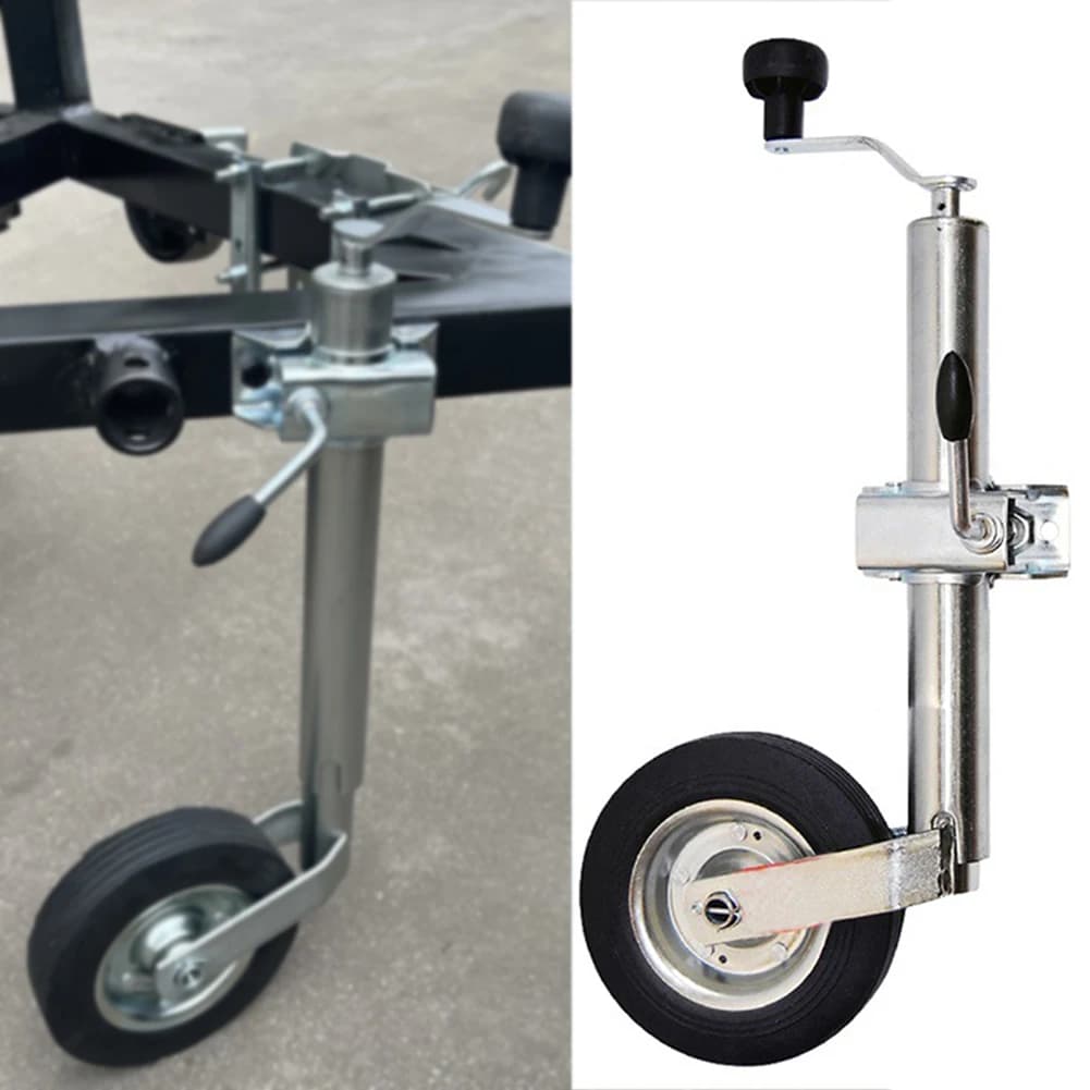 Roue jockey de guidage avec pince