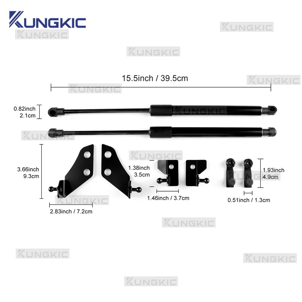 Supports de levage de capot avant, bras de tige de choc, pour Fiat 500/500C 2008-2024/ 500E 2012-2019/ Abarth 595 695 2012 2013 2014 2015 2016 2017 2018 2019 2020 2021 2022 2023 2024