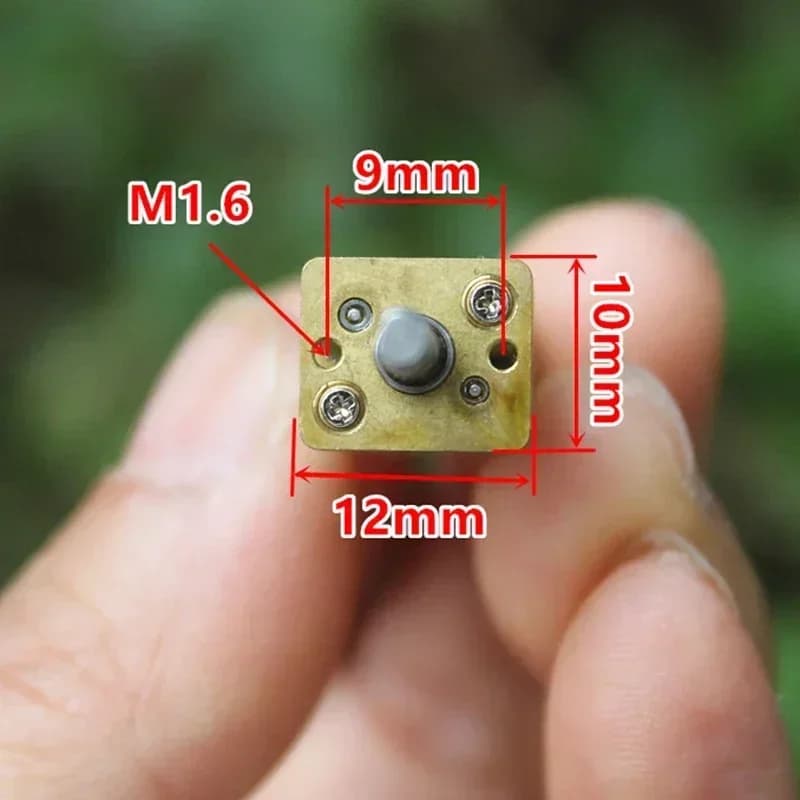 Mini moteur à engrenages métalliques DC 3V/6V/12V N10 N20 N30, arbre de sortie droit, vitesse lente, couple élevé, vis sans fin, boîte de vitesses tout en métal, Robot