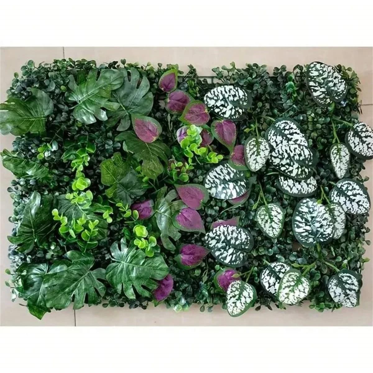 Panneaux muraux verts artificiels, décoration en faux gazon jungle pour la maison et le jardin, tapis de verdure vibrante pour intérieur, extérieur, patio et mariages