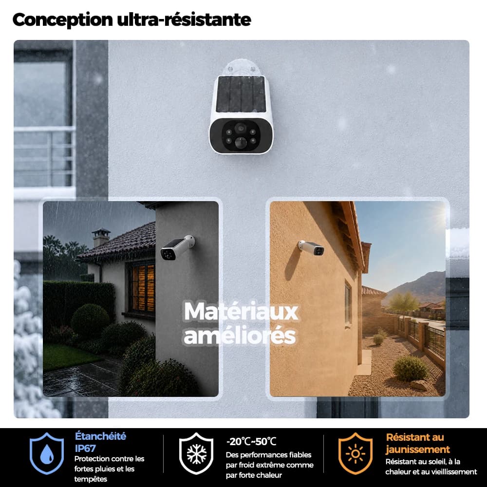Caméra de Surveillance Extérieure Solaire ALEVIO