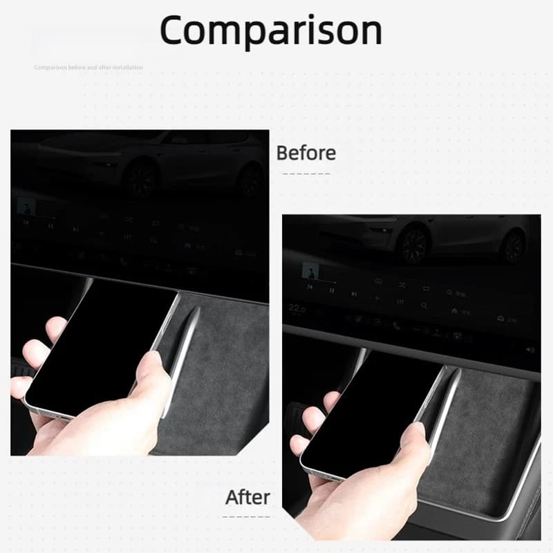 Pour Tesla Model Y L Juniper 2026, cadre de protection d'écran de console centrale de 16 pouces, bande de protection de bord d'écran blanche, TSL YL Standard