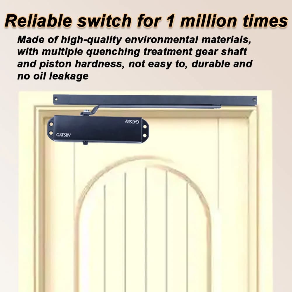 Ferme-porte de type rail de guidage de porte en alliage d'aluminium