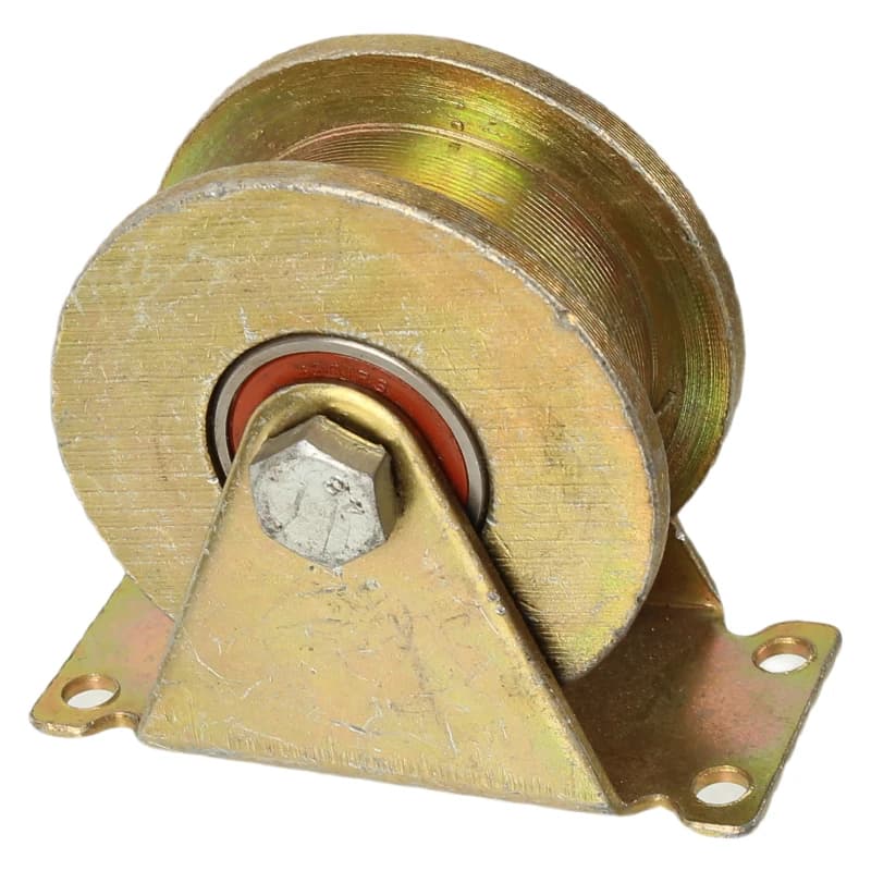 Roue pivotante robuste avec support à rainure UV de 2,5 mm (diamètre 80 mm) pour clôture coulissante de patio et portail d'usine
