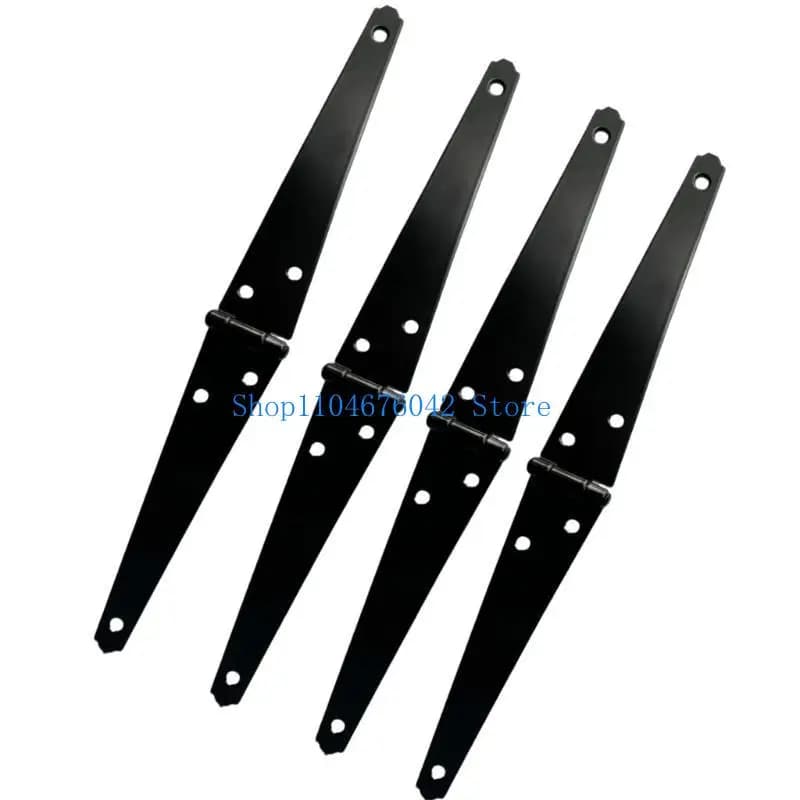 Charnières robustes noires pour portes de hangar