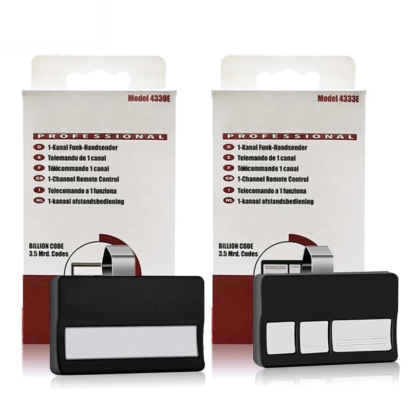 Télécommande pour ouvre-porte de garage et portail électrique LiftMaster CHAMBERLAIN 4330E 4333E 4335E 4330EML 4333EML 4335EML (433,92 MHz)