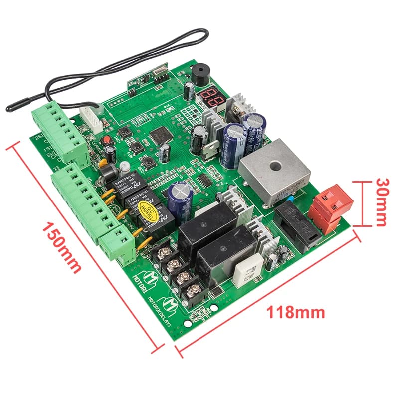 Carte de commande automatique d'opérateur de porte battante DC24V avec démarrage progressif avec quantité de télécommande en option