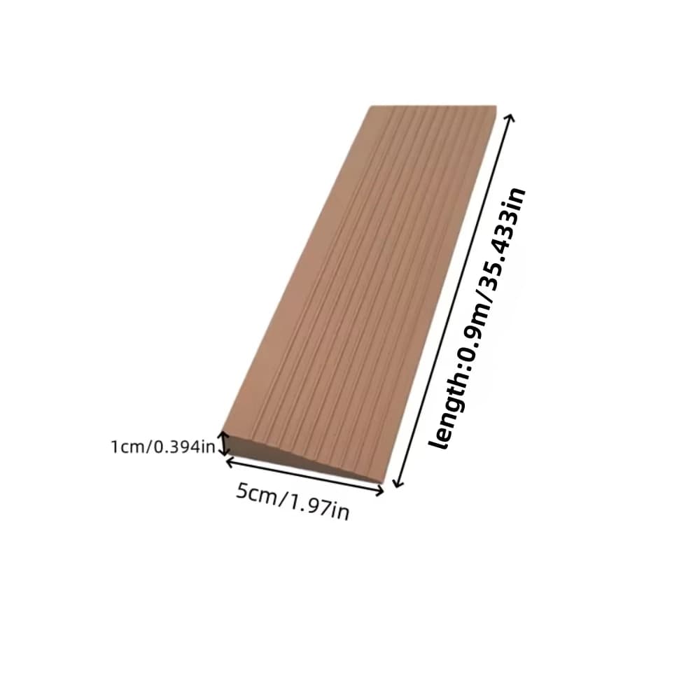 Tapis de rampe polyvalent 0.9m/35.43 pouces, 1 pièce, rampe de seuil de porte, auto-adhésive, Durable, échelle rayée, antidérapant, accessoire pour la maison