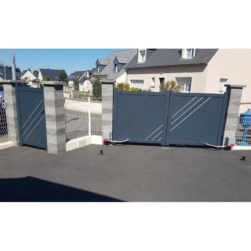 Porte de bâtiment de jardin en aluminium