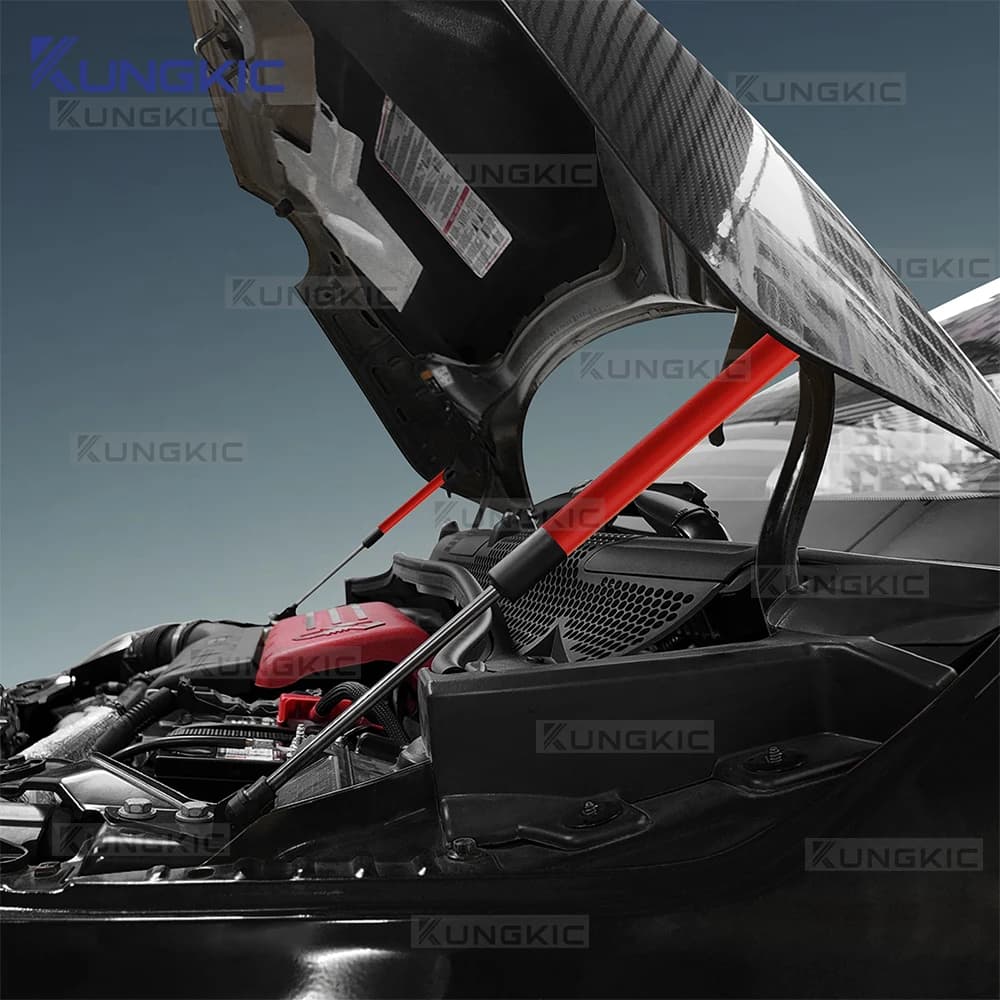 Supports de levage de capot avant, bras de tige de choc, pour Fiat 500/500C 2008-2024/ 500E 2012-2019/ Abarth 595 695 2012 2013 2014 2015 2016 2017 2018 2019 2020 2021 2022 2023 2024