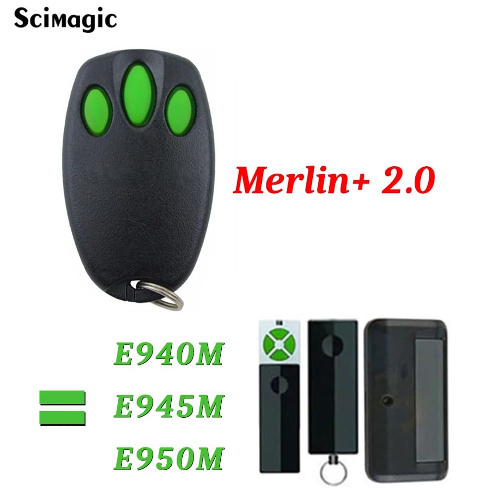 Télécommande pour porte de garage Merlin + 2.0
