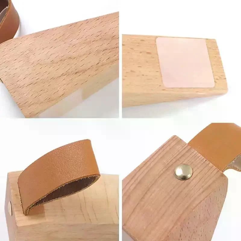1 pièce Butée de porte en bois massif