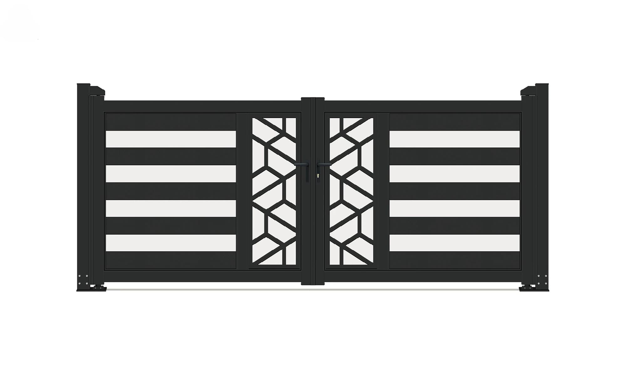 Porte et clôture en aluminium