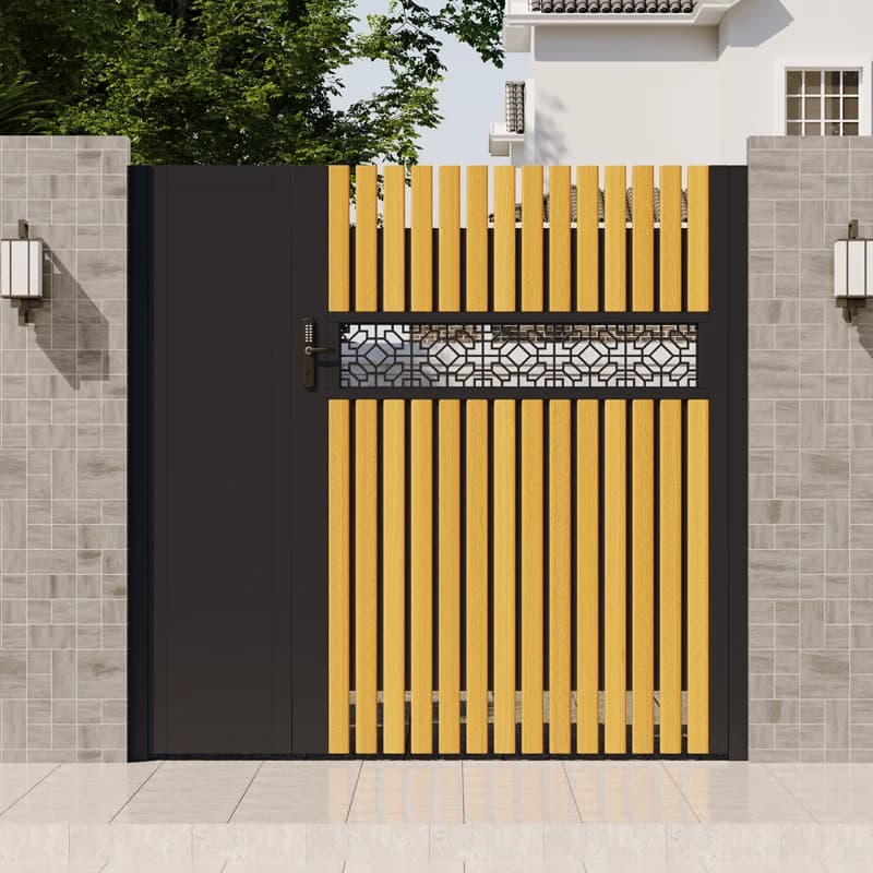 Porte de cour en aluminium