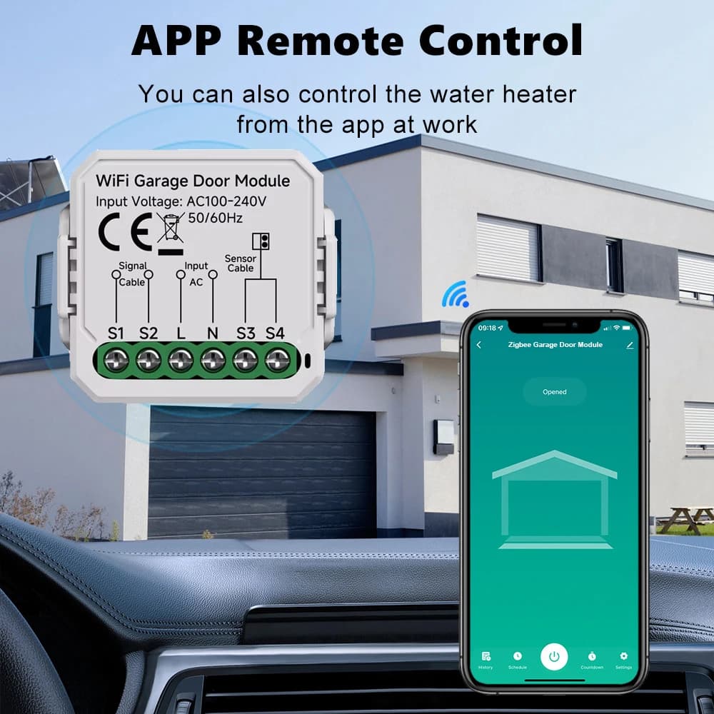 Module d'ouverture de porte de garage WiFi Tuya Mini