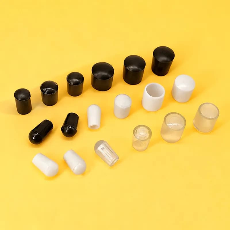 2 à 100 pièces de capuchons de protection ronds en PVC de 2