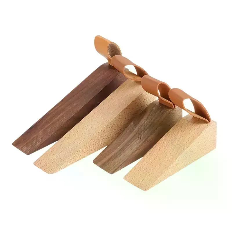 1 pièce Butée de porte en bois massif