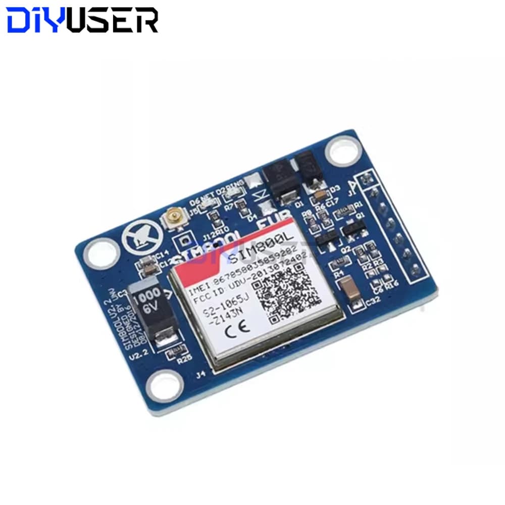 Module GSM GPRS SIM800L pour IoT, données SMS/GPRS globales 4 bandes, faible consommation 3,4-4,4V