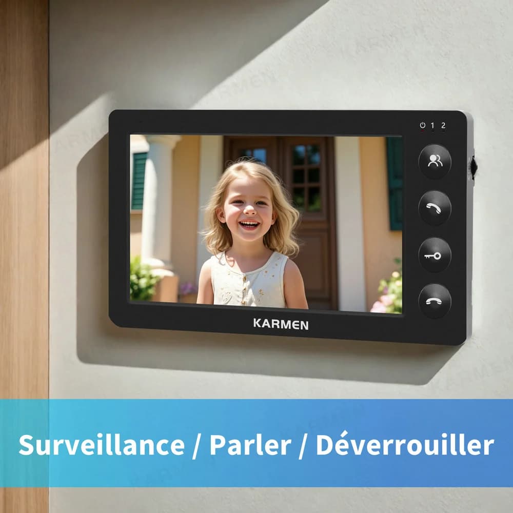 Interphone vidéo filaire pour la maison