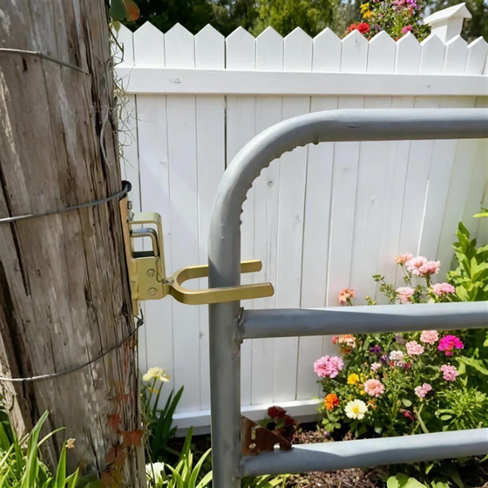 Loquet de porte en métal robuste à fermeture rapide avec ressort