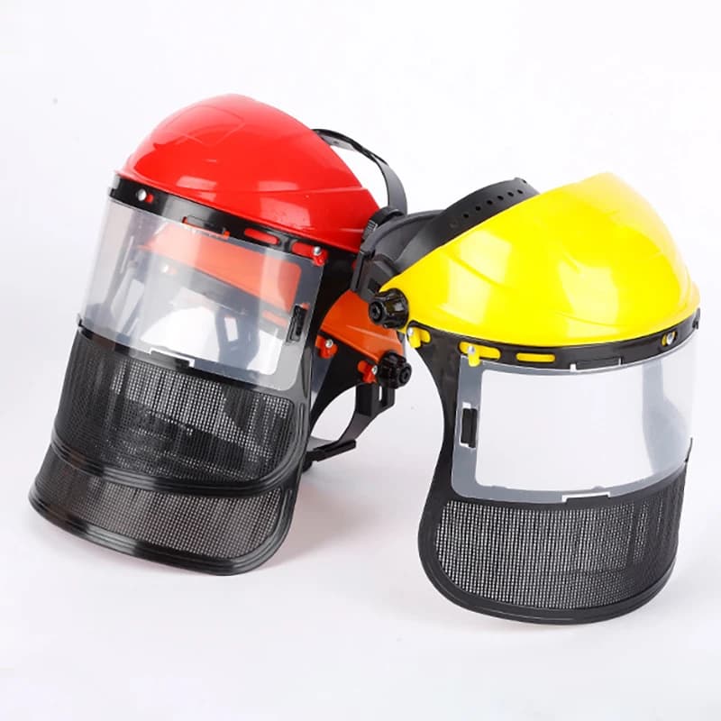 Casque de sécurité pour tondeuse Garden Enge, chapeau avec masque intégral en maille pour l'exploitation forestière, la débroussailleuse, la protection forestière