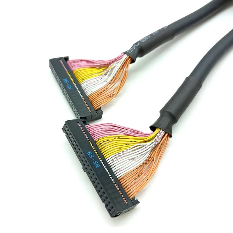 Câble de connexion PLC 10 20 30 34 40 50 64 broches de noyau, bornier IDC, fil de blindage de Signal multi-core, connecteur FC-2.54