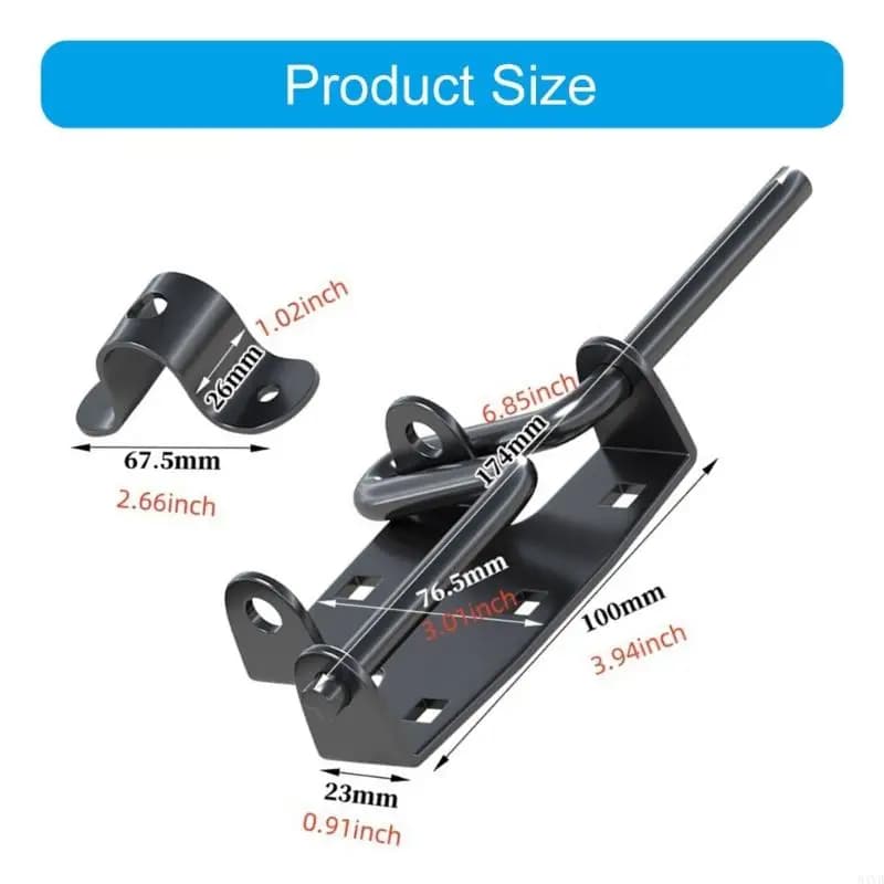 Loquets à boulon coulissant robustes pour portail porte