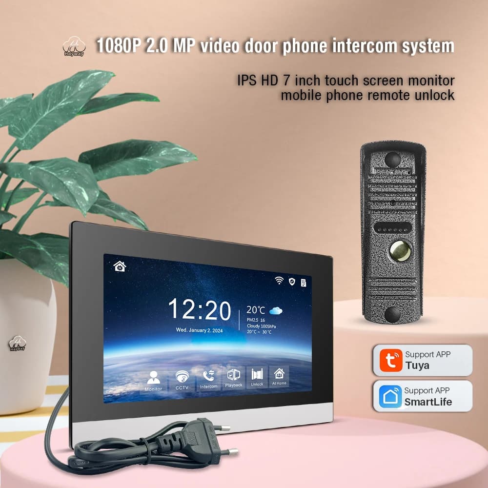 Hayway – visiophone intelligent avec interphone vidéo 1080P
