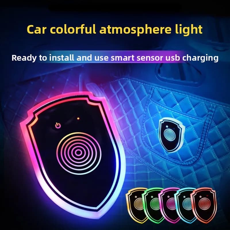 Dream Color LED décorer la lumière sensible aux vibrations lumières décoratives de fenêtre triangulaire de voiture éclairées, lumière d'ambiance de fenêtre de voiture