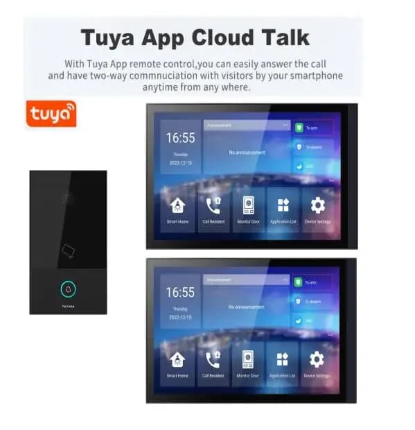 Tuya-Visiophone filaire avec écran LCD TFT