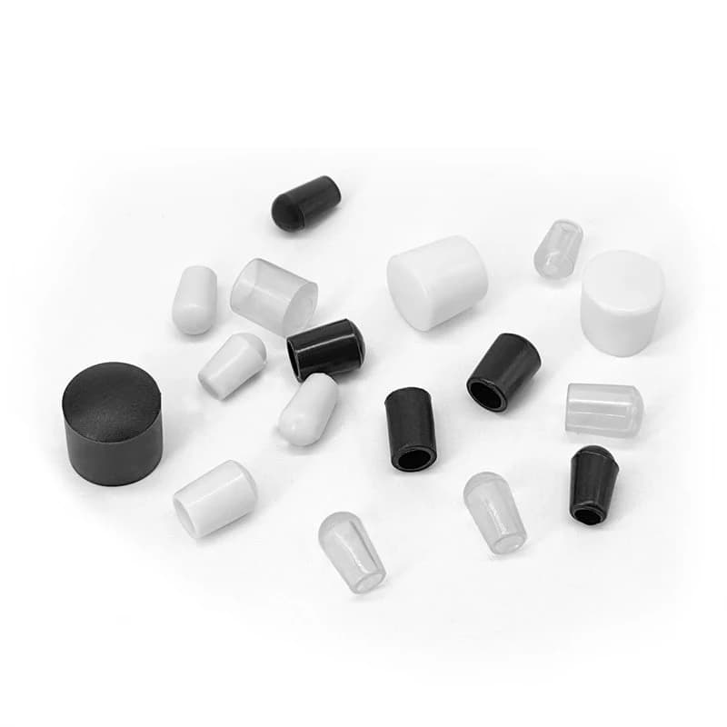 2 à 100 pièces de capuchons de protection ronds en PVC de 2