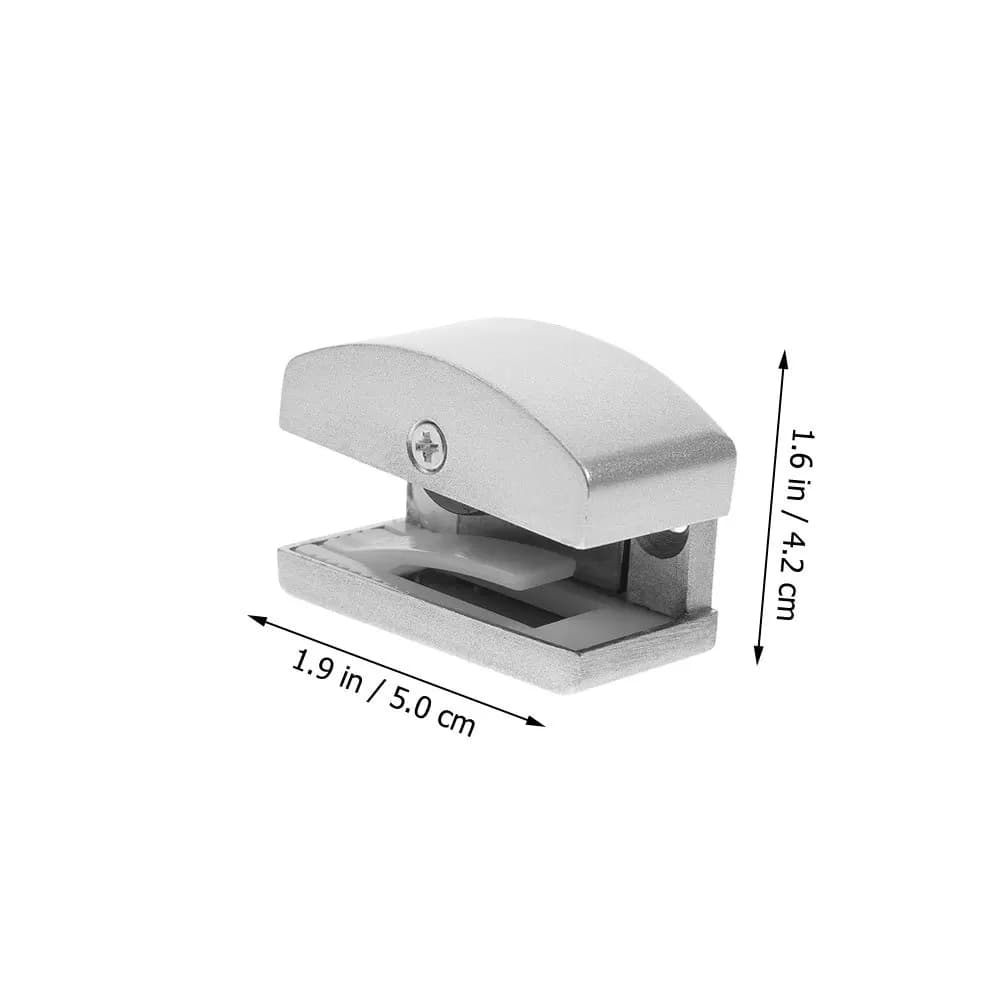 Fond de guidage de porte en verre réglable, 4 pièces, pour portes de douche de 5 à 14Mm d'épaisseur, piste coulissante, poulie à rouleau en alliage d'aluminium, Guide de porte