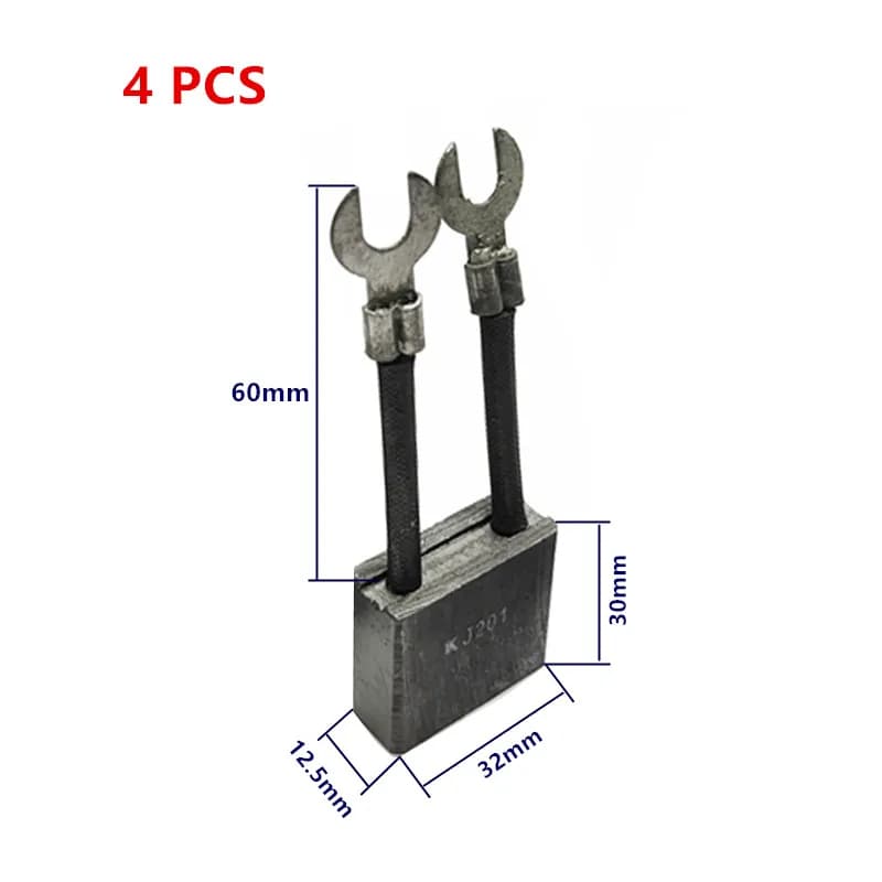 4 pièces voiturette de Golf 5KW moteur à courant continu brosse en carbone de 32*30*12.5 épaisseur 12.5mm