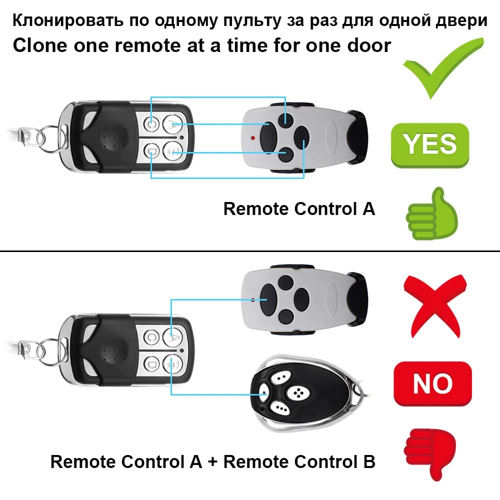 020M nouvelle télécommande de porte 433 Mhz duplicateur pour certains codes roulants tous