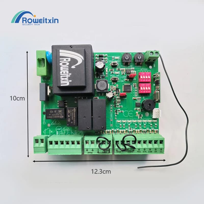 Moteur de porte coulissante universel 220V avec carte de commande adaptée aux habitudes des utilisateurs italiens et espagnols