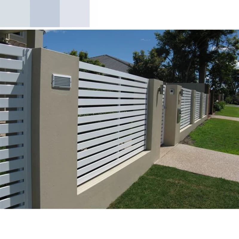 Panneau de clôture en aluminium réglable pour l'extérieur