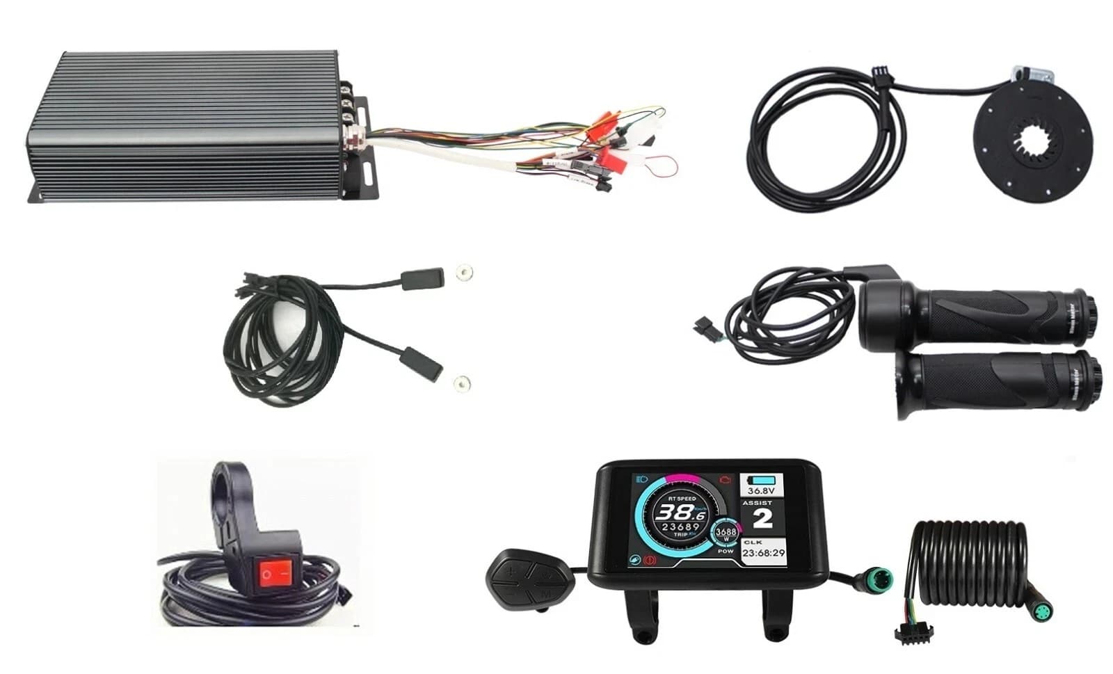 Roue arrière de vélo électrique haute puissance, moteur arrière Ebike 72V 4000W, kit jante MTX39 avec Sabvoton 80A, dropout 135mm 155mm